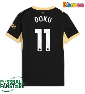Manchester City Jeremy Doku #11 Replik Auswärtstrikot Damen 2026-27 Kurzarm